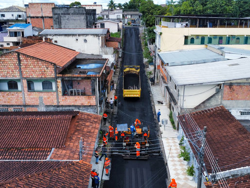 Pavimentação: Prefeitura intensifica programa ‘Asfalta Manaus’ no bairro Dom Pedro