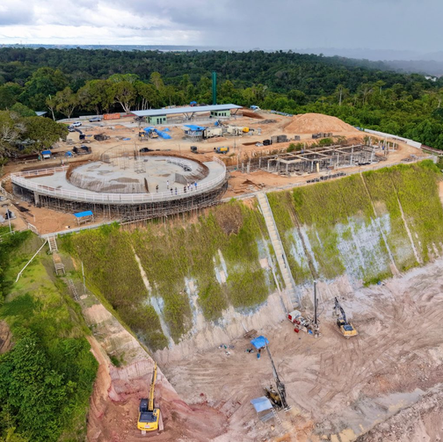 David Almeida vistoria avanço das obras do parque Encontro das Águas Rosa Almeida, novo cartão-postal de Manaus