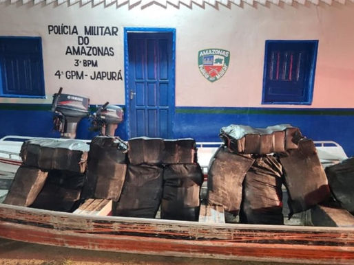 'El Gato' é preso com mais de meia tonelada de maconha no município de Japurá, no Amazonas