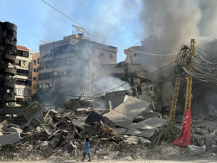 Israel bombardeia infraestruturas do grupo terrorista Hezbollah, no Sul de Beirute, no Líbano