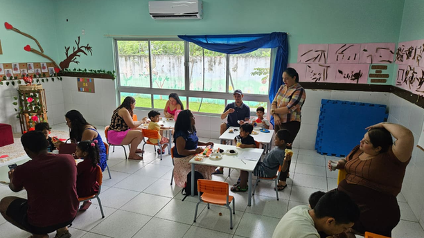 Creche municipal promove manhã de afeto e integração entre famílias e crianças em Manaus