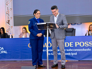 David Almeida empossa primeira mulher comandante da Guarda Municipal e anuncia concurso para 590 novos agentes