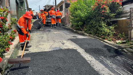 Prefeitura de Manaus intensifica recuperação asfáltica no bairro Zumbi e reforça mobilidade na zona Leste