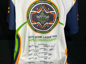 Hand Signed Jersey From 2014 Zone World Championships