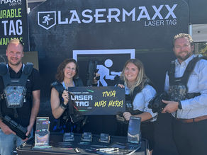 Tivia Was Here with LaserMaxx at IAAPA