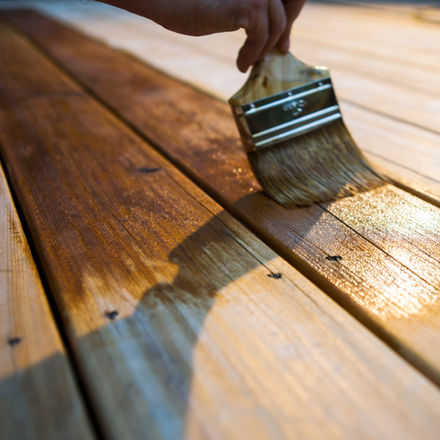 Varnishing the Deck