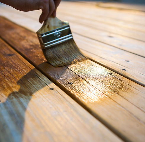 Varnishing the Deck