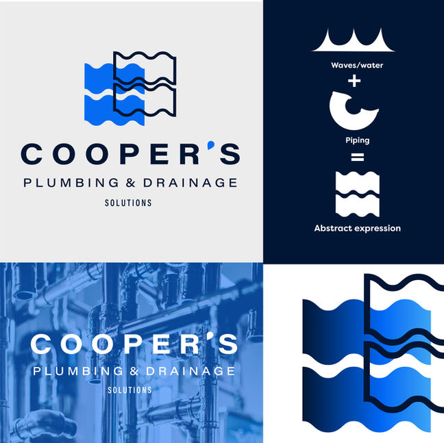 Plumbing and drainage branding identity