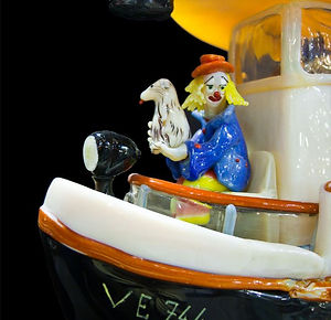 murano art glass clown
