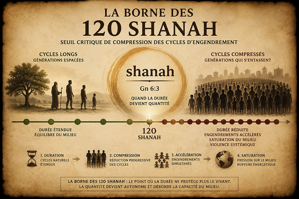 la borne des 120 shanah genèse 6:3