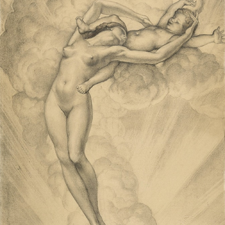 Jean-Delville-Mère et Enfant dans les Cieux-1929