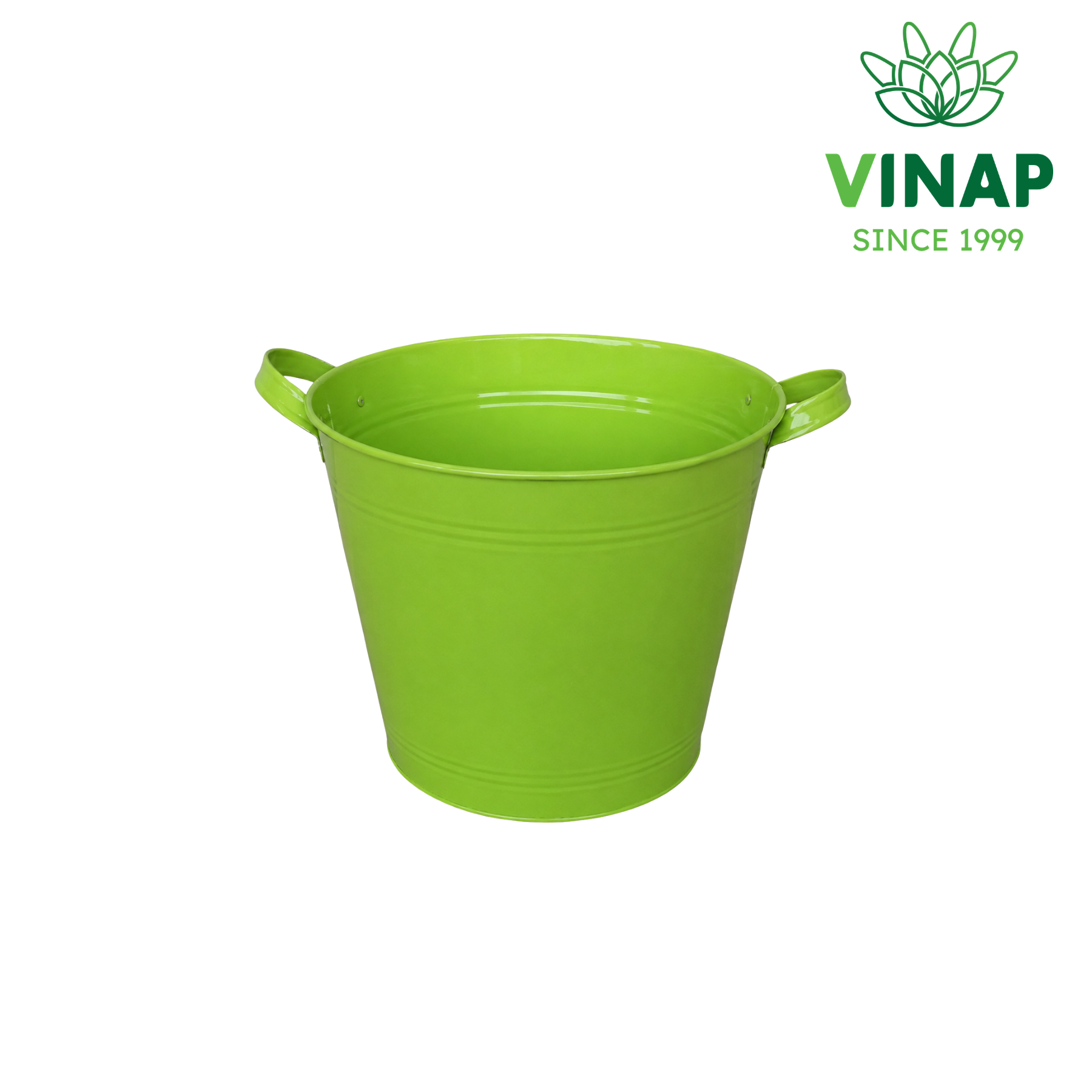 Oval bucket metal handle
