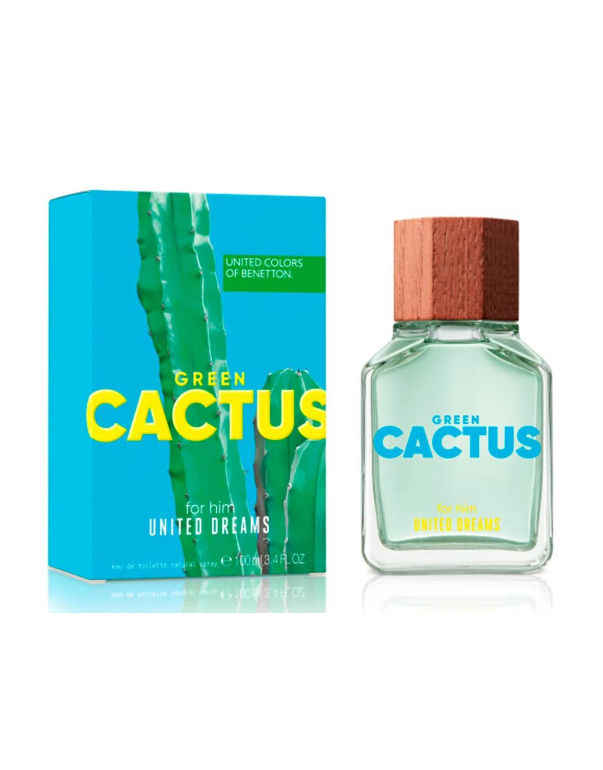 Benetton United Dreams Green Cactus Fragancia Olfativa 100ml