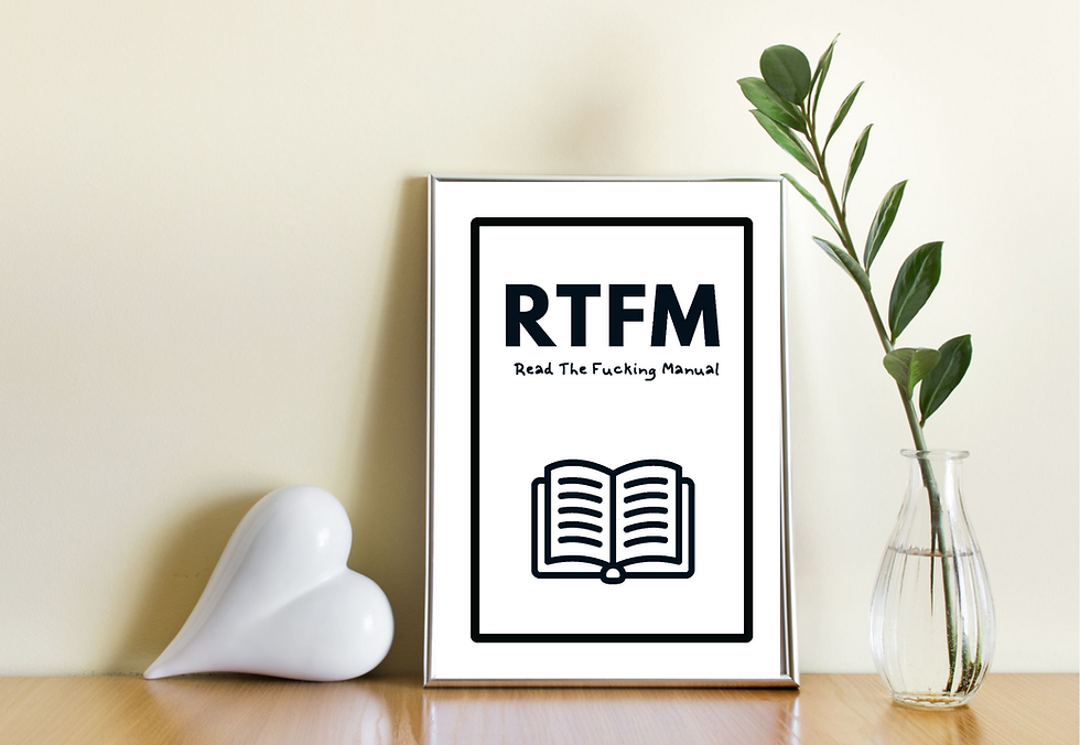 Thumbnail: RTFM - A4 - Acronym Wall Art (PRINT OR FRAMED)