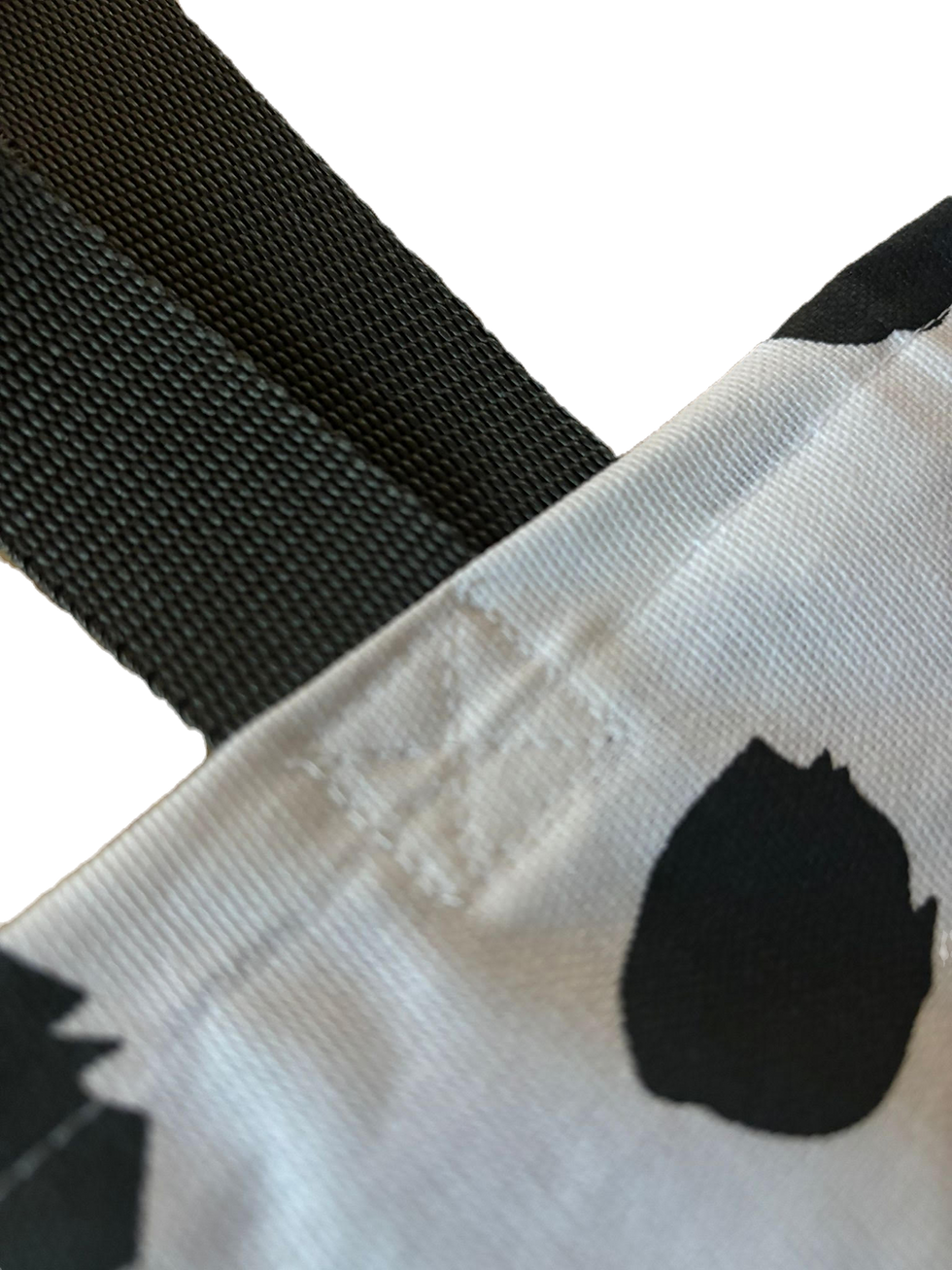 Thumbnail: Grey & White 100% Cotton Tote Bag -WATER REPELLENT