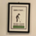 Thumbnail: ONLY COLOUR GOLFERS SEE IS GREEN - A4 - Funny Golf Themed Wall Art