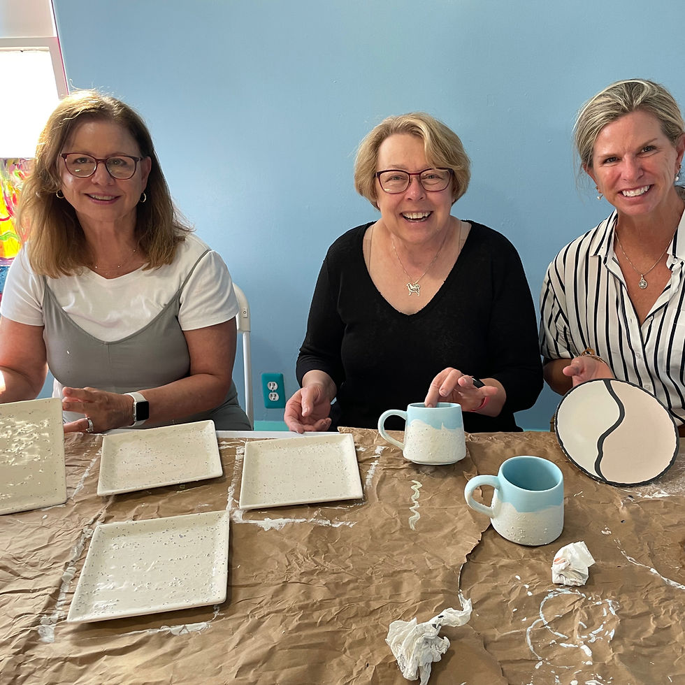 At Home Pottery Painting Party