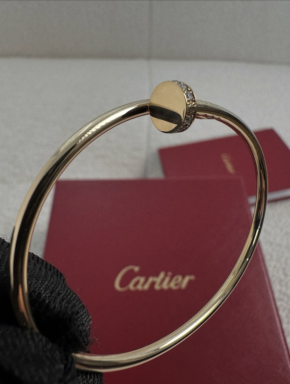 Thumbnail: Cartier Juste Un Clou Bracelet Small Yellow Gold With Diamonds Size 15 (2024)