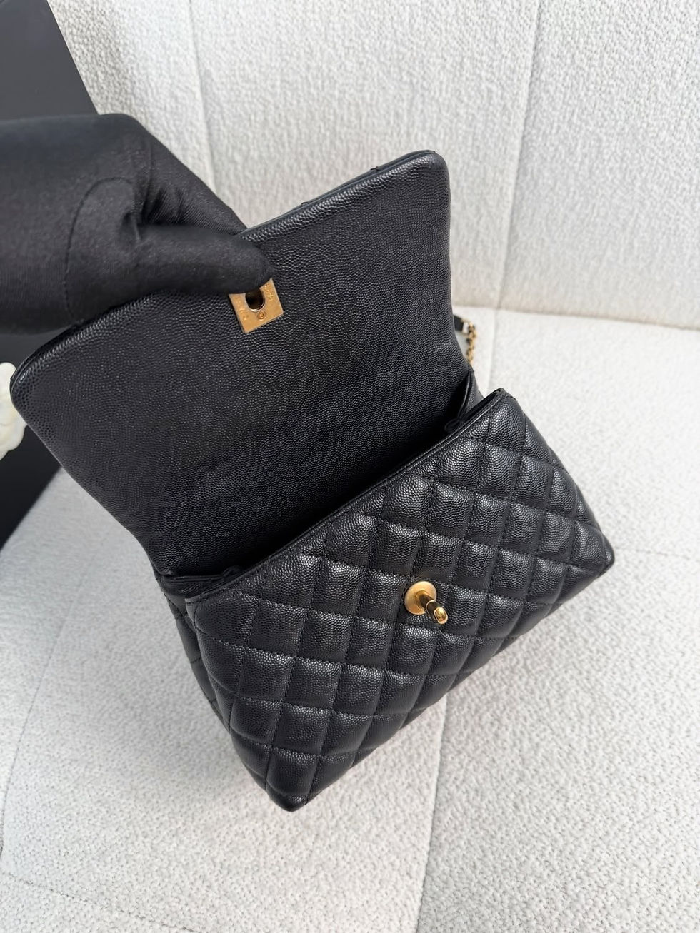 Thumbnail: Chanel Full Set Coco Handle Small Black GHW (2019)