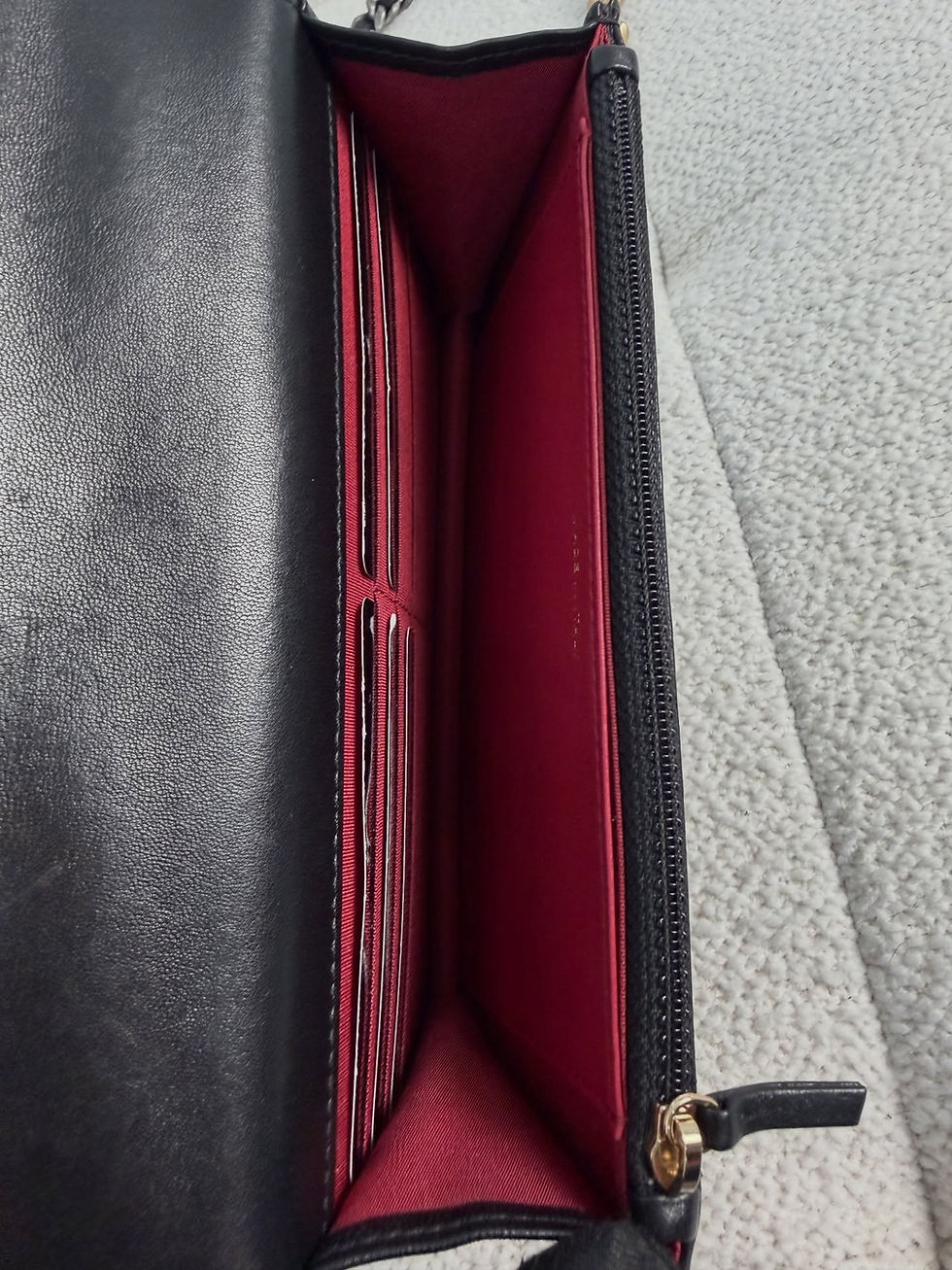 Thumbnail: Chanel 19 Wallet On Chain Black