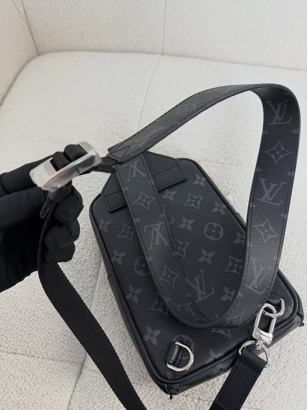 Thumbnail: Louis Vuitton Black Outdoor Sling Bag