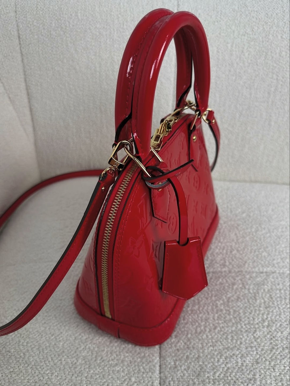 Thumbnail: Louis Vuitton Red Patent Alma BB (2015)