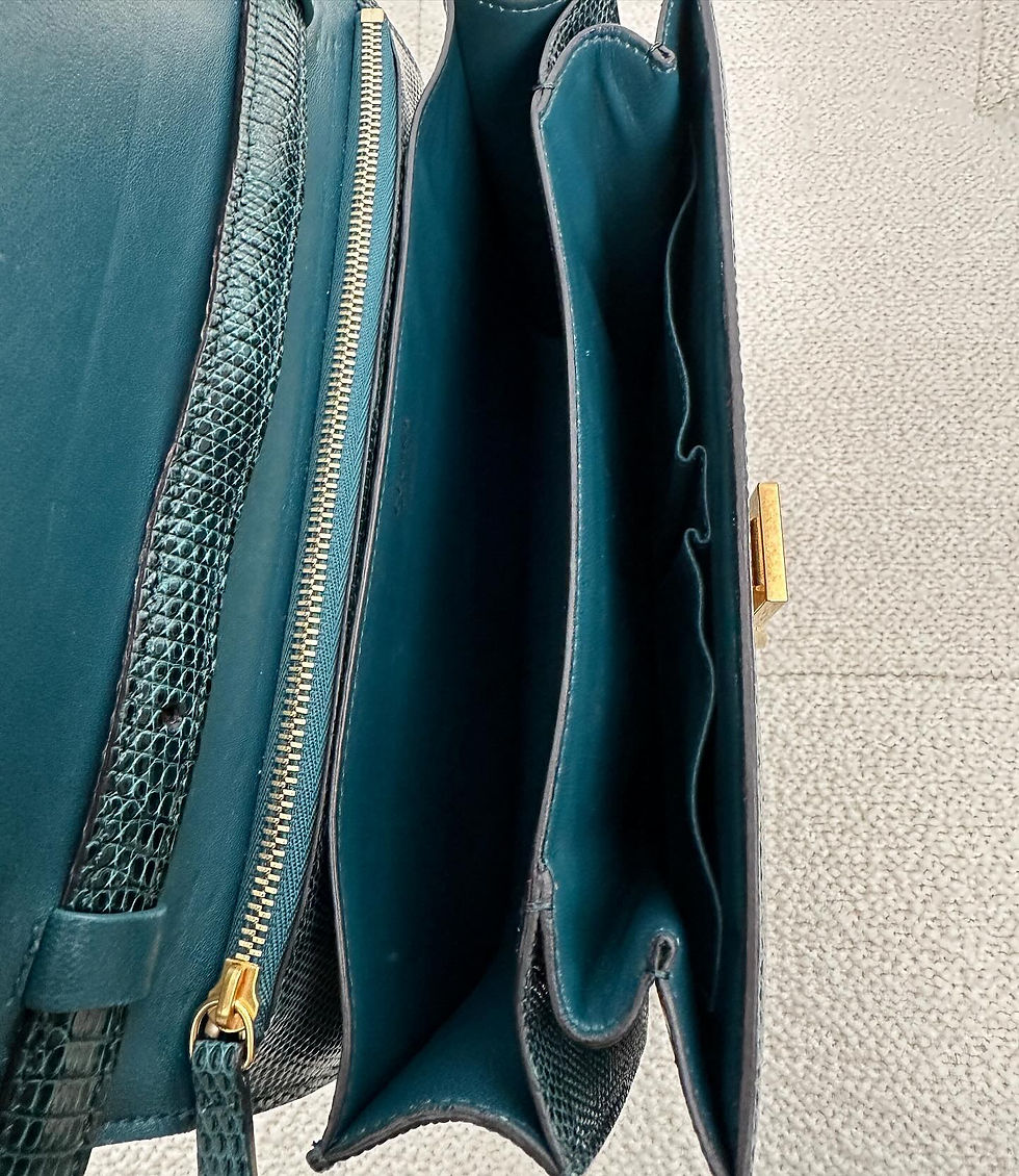Thumbnail: Celine Medium Classic Box Lizard GHW