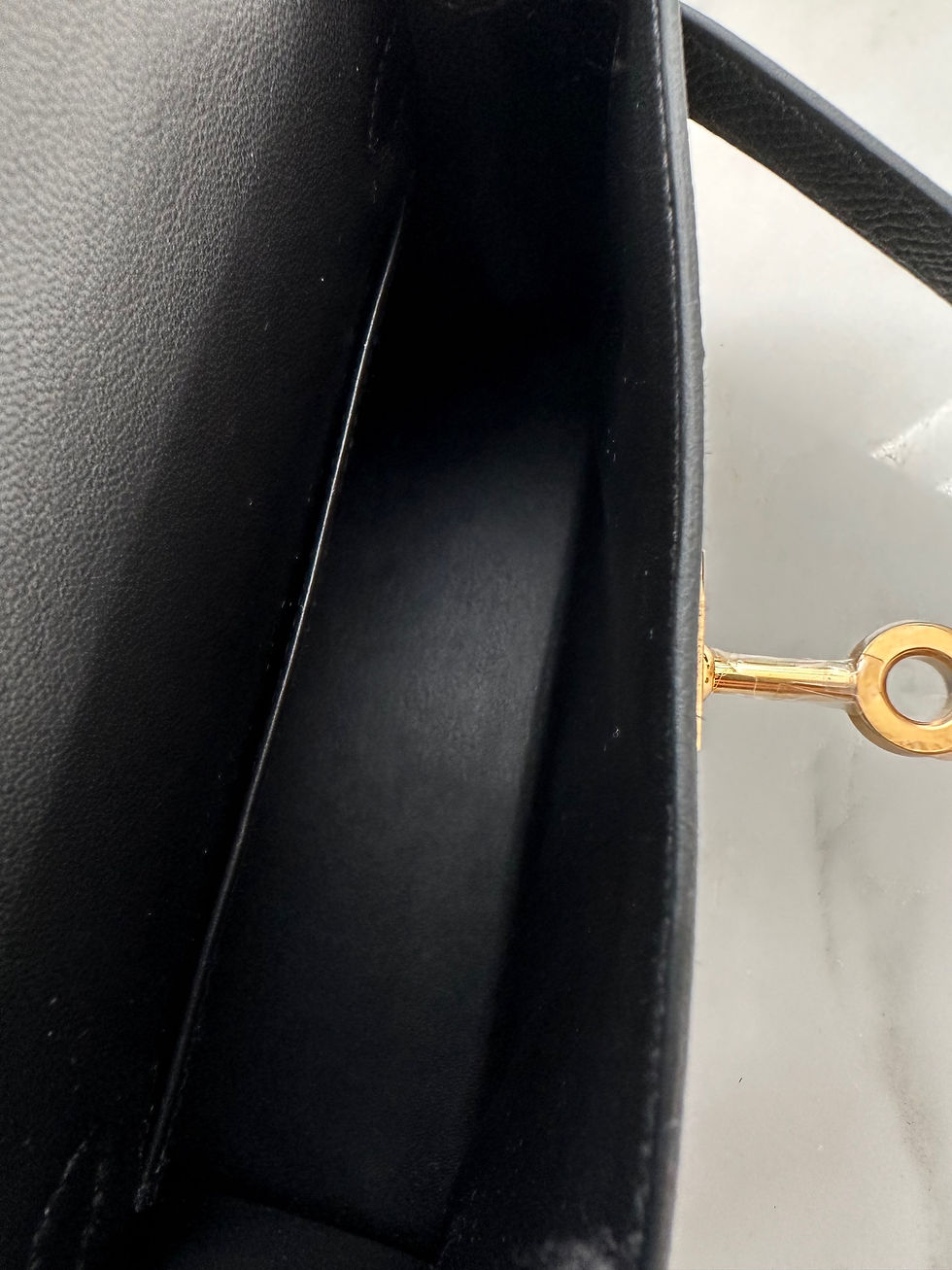 Thumbnail: Hermes Mini Kelly II Epsom Black GHW STAMP B