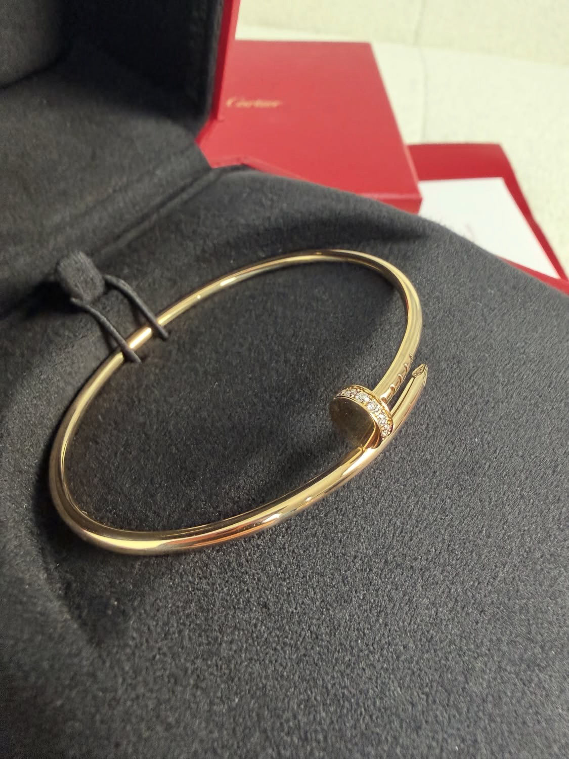 Cartier Juste Un Clou Bracelet SM Yellow Gold With Diamonds Size 17 (2023)