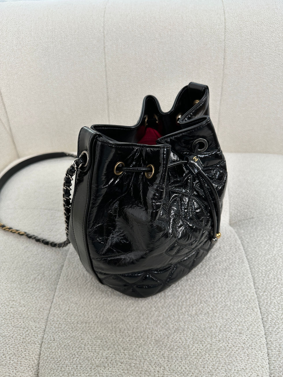 Thumbnail: Chanel Black Drawstring Bucket Bag (2020)