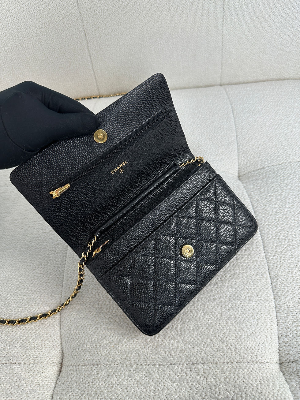 Thumbnail: Chanel Black Caviar Classic WOC GHW  (2019)