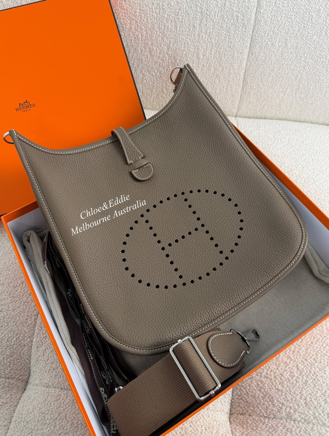 Hermes Full Set Evelyne III 29 Etoupe SHW (2024)