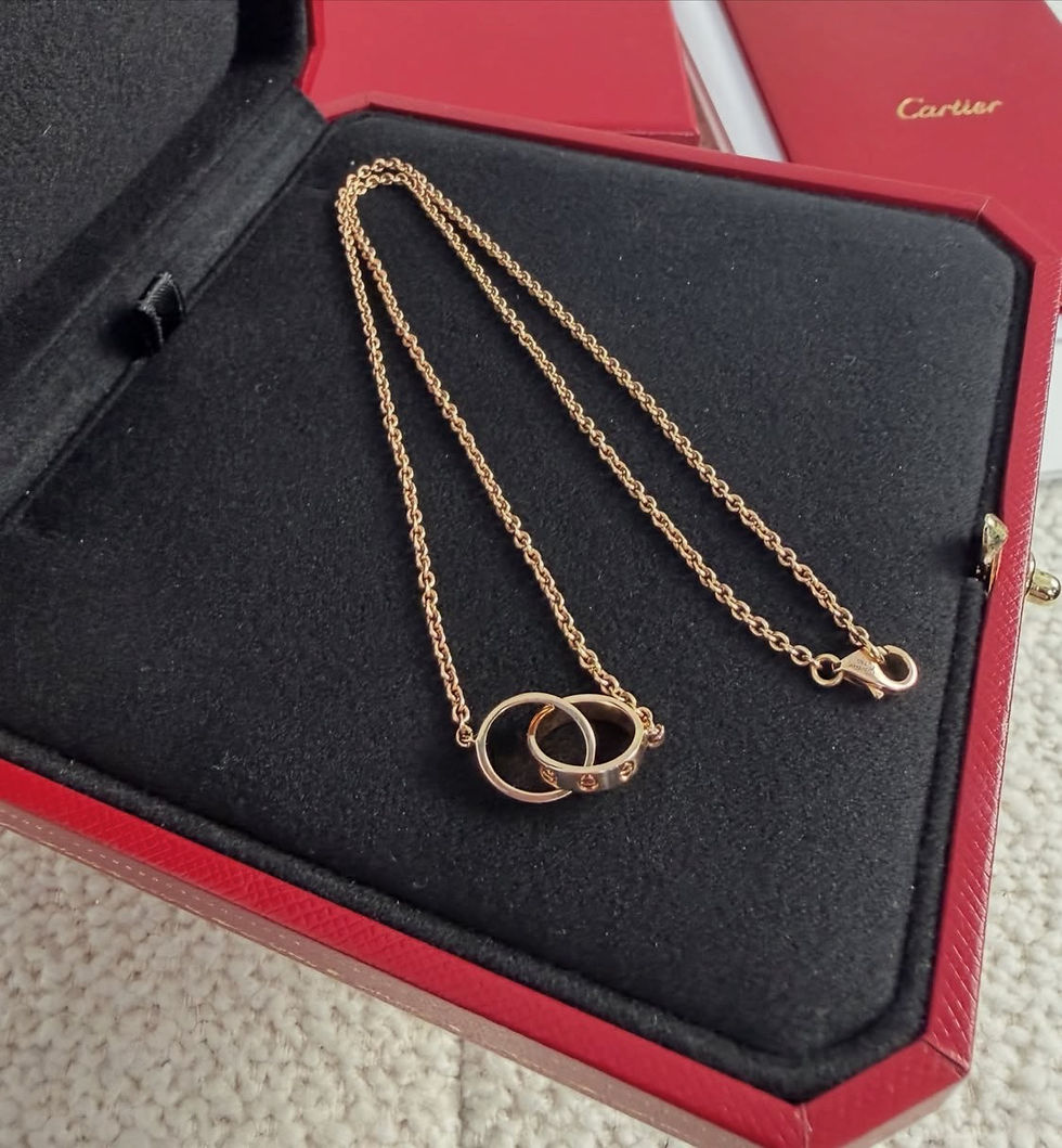 Thumbnail: Cartier Full Set Love Necklace Rose Gold (2022)