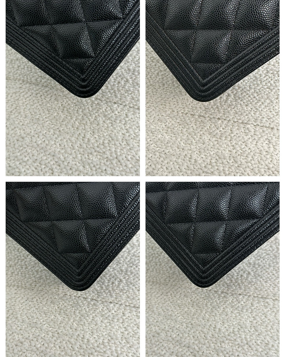 Thumbnail: Chanel Black Caviar Boy Wallet On Chain (2019)