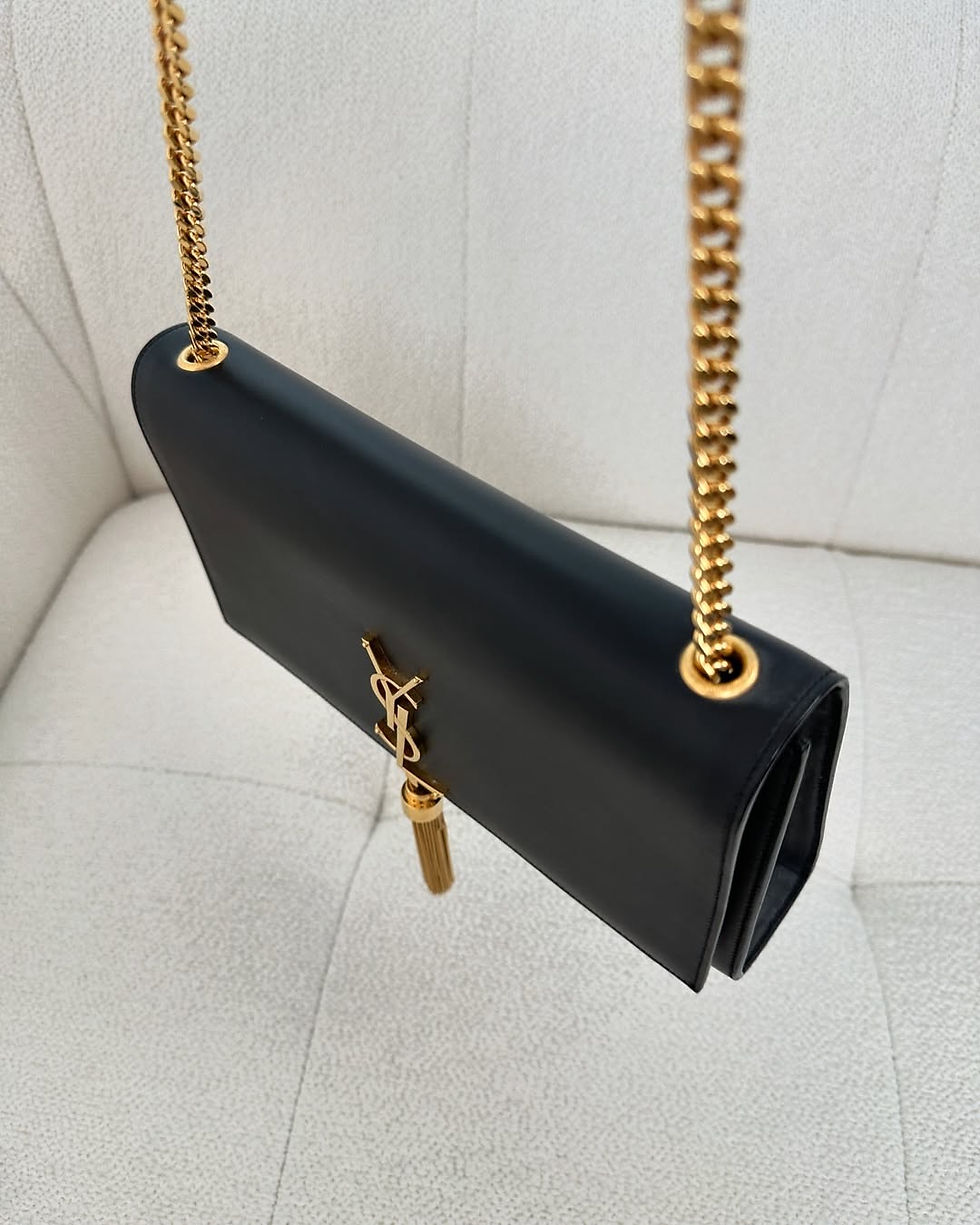 Thumbnail: Saint Laurent Black Medium Kate GHW (2014)