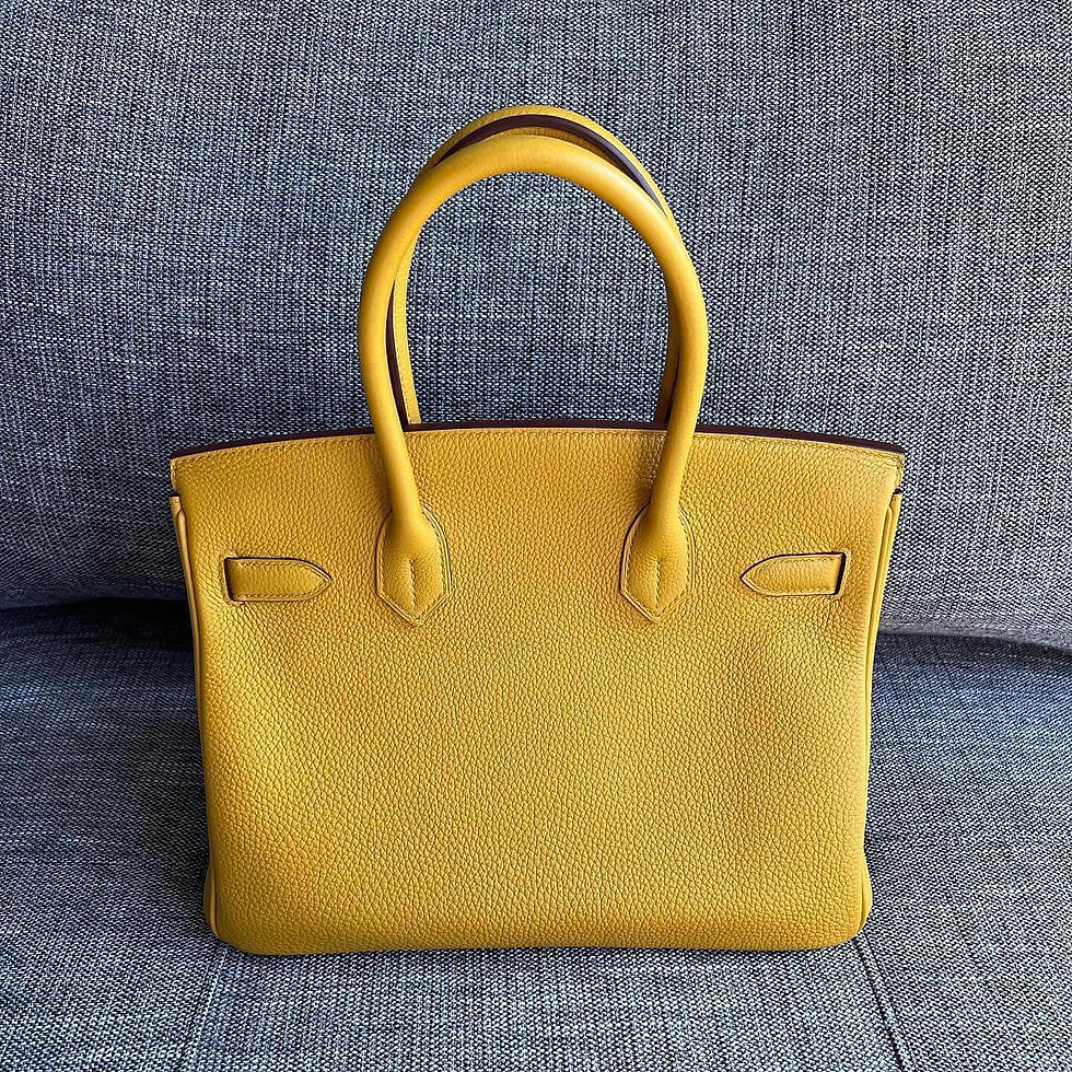 Thumbnail: Hermes Birkin 30 Jaune Amber GHW C Stamp