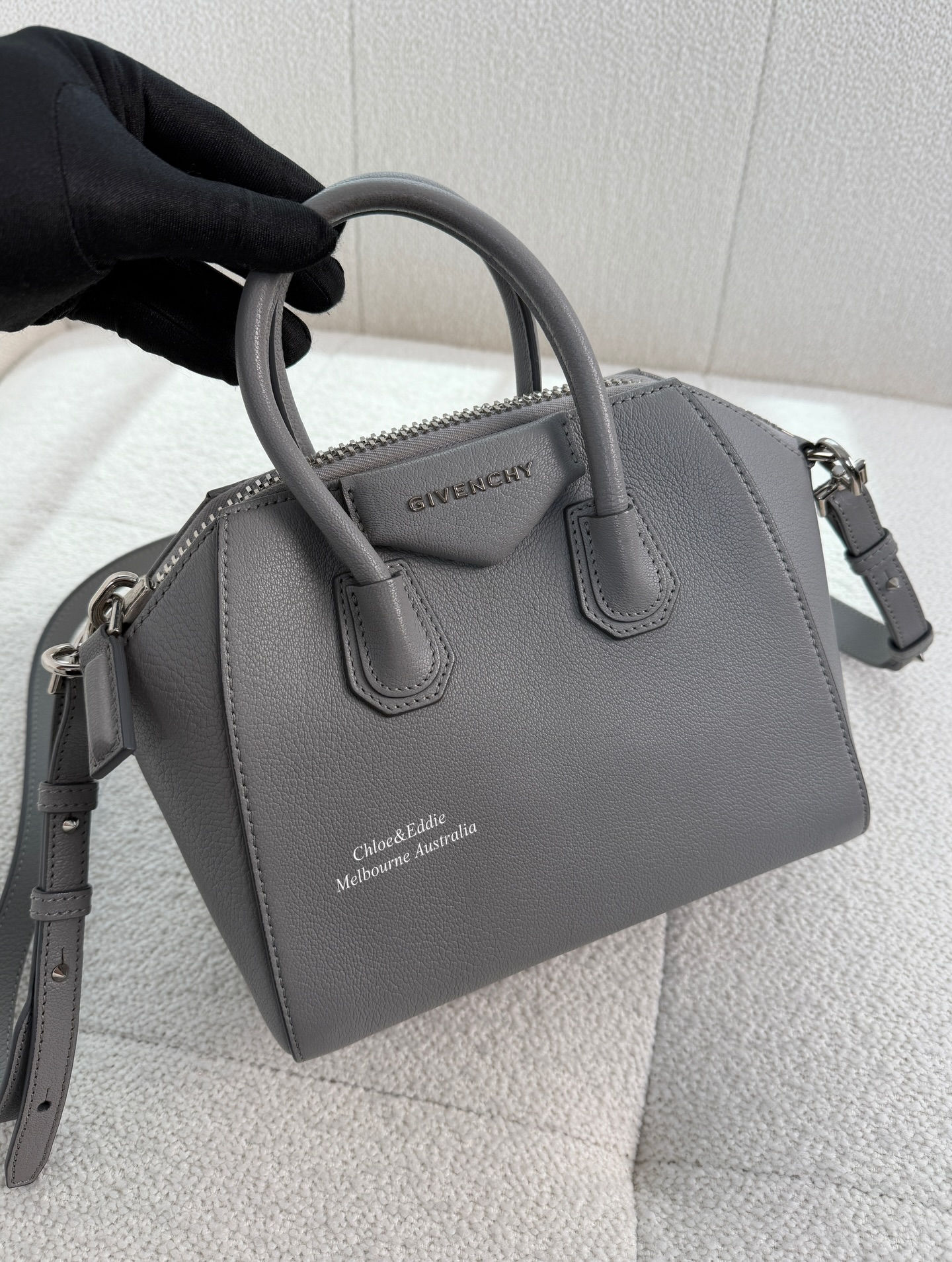 Givenchy Grey Antigona Mini SHW (2015)