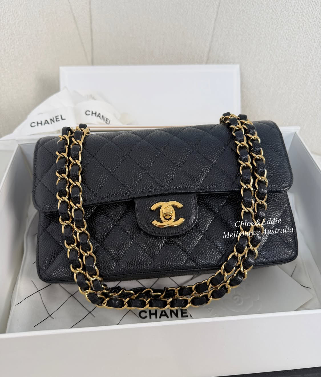 Chanel Full Set Classic Flap Small GHW (2022)
