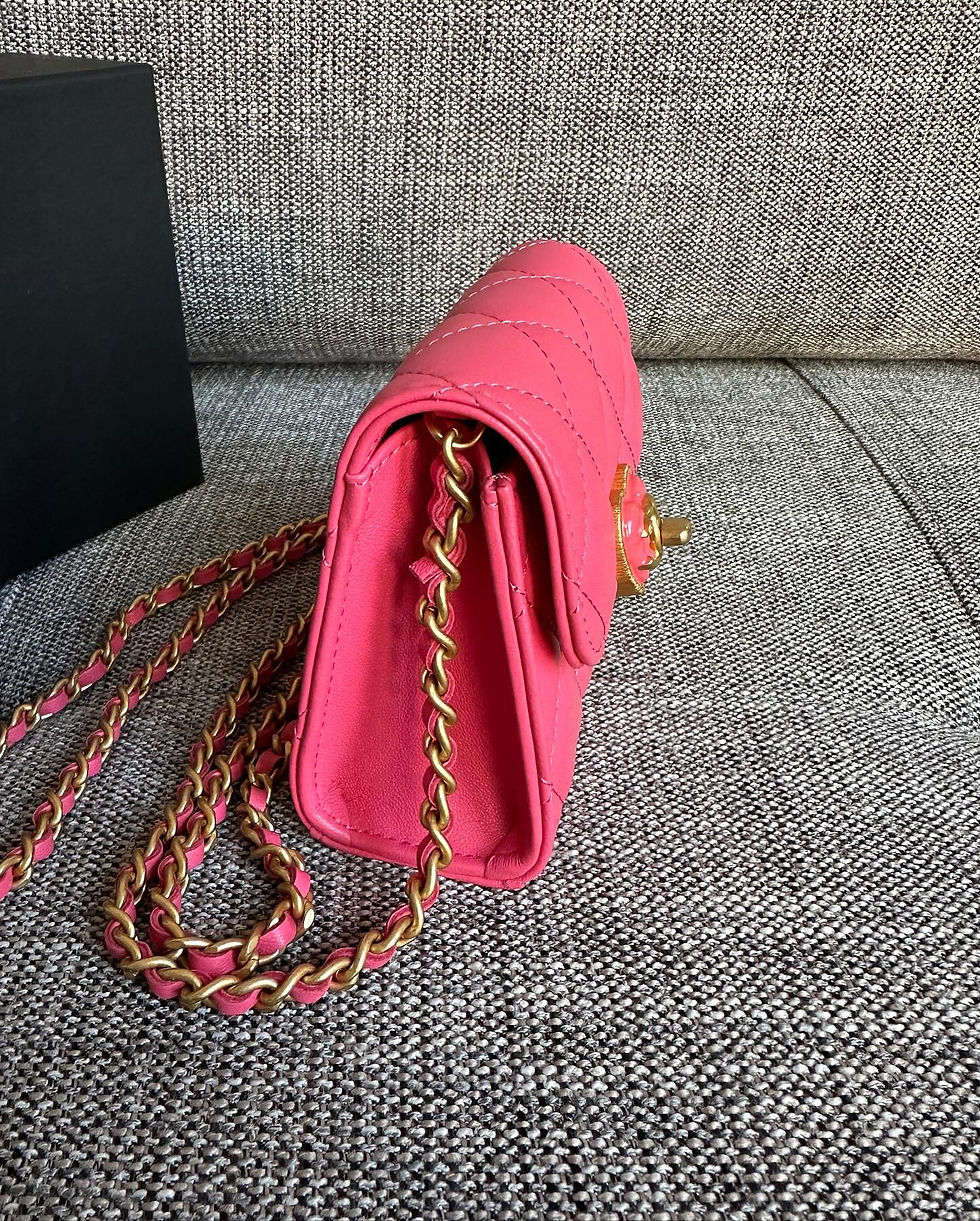 Thumbnail: Chanel Full Set Mini Flap Bag With Chain 2023