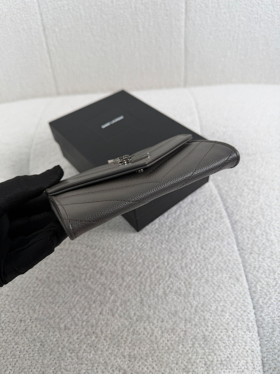Thumbnail: Saint Laurent Flap Card Holder SHW
