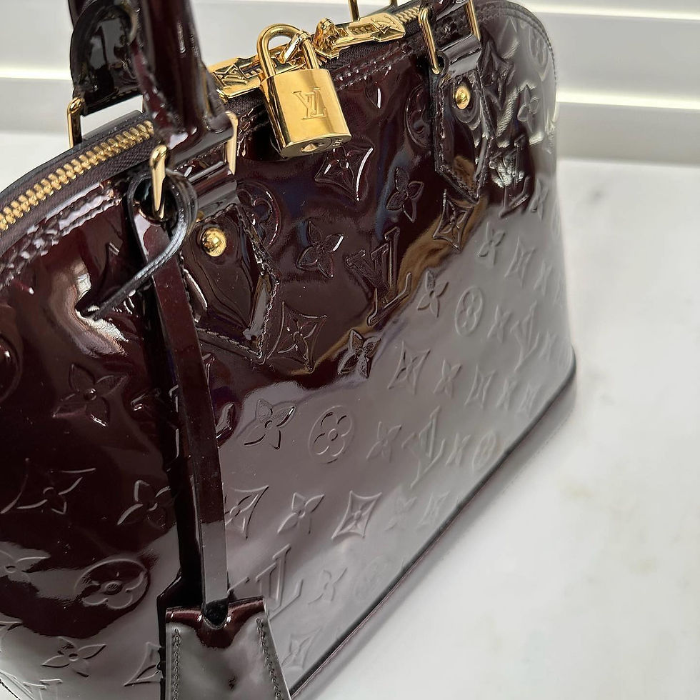 Thumbnail: Louis Vuitton Alma PM Burgundy Patent GHW (2012)