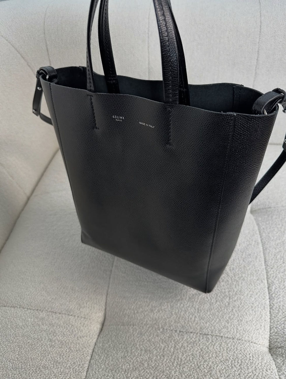 Thumbnail: Celine Black Vertical Cabas Satchel (2018)