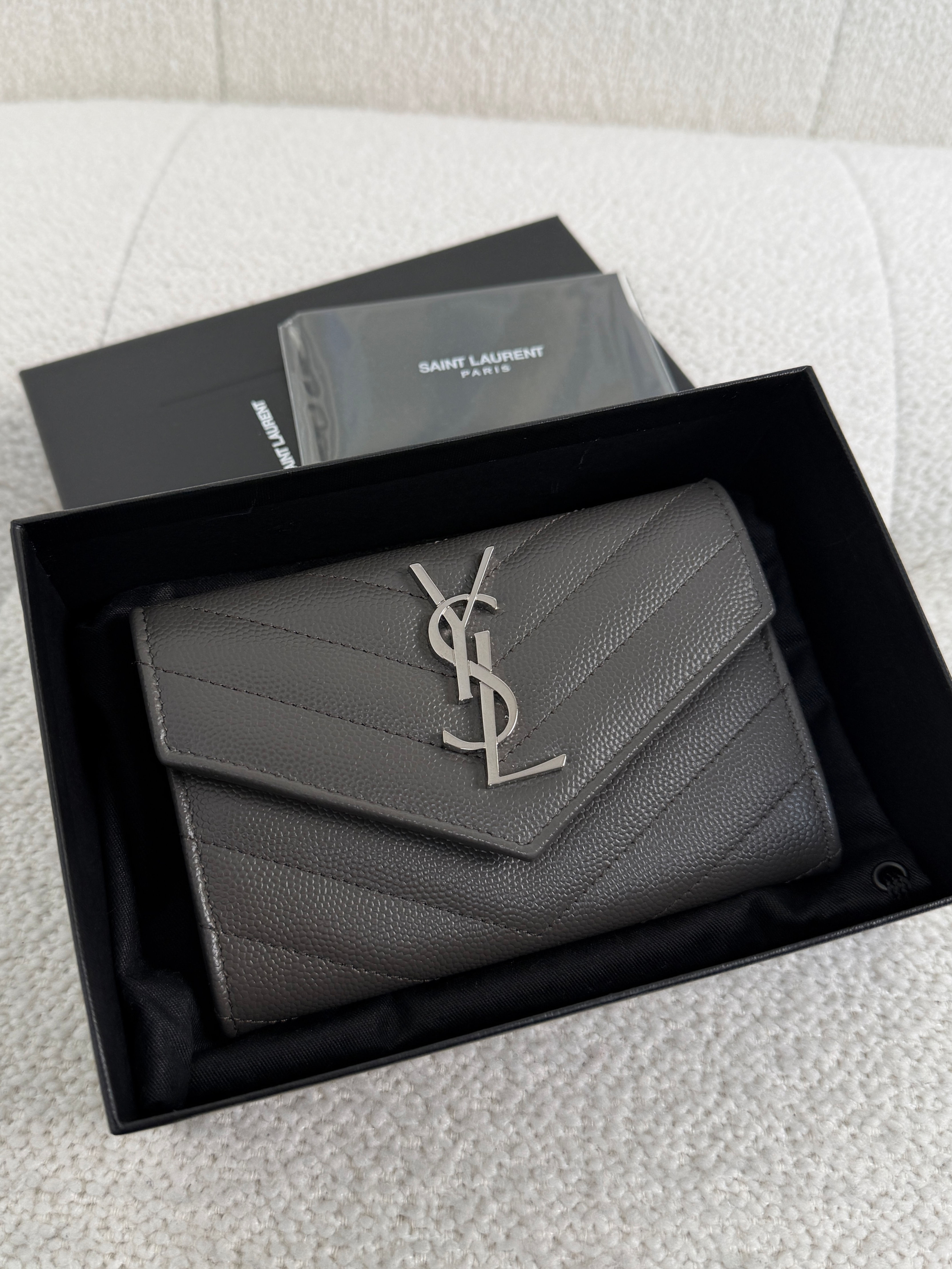 Saint Laurent Flap Card Holder SHW