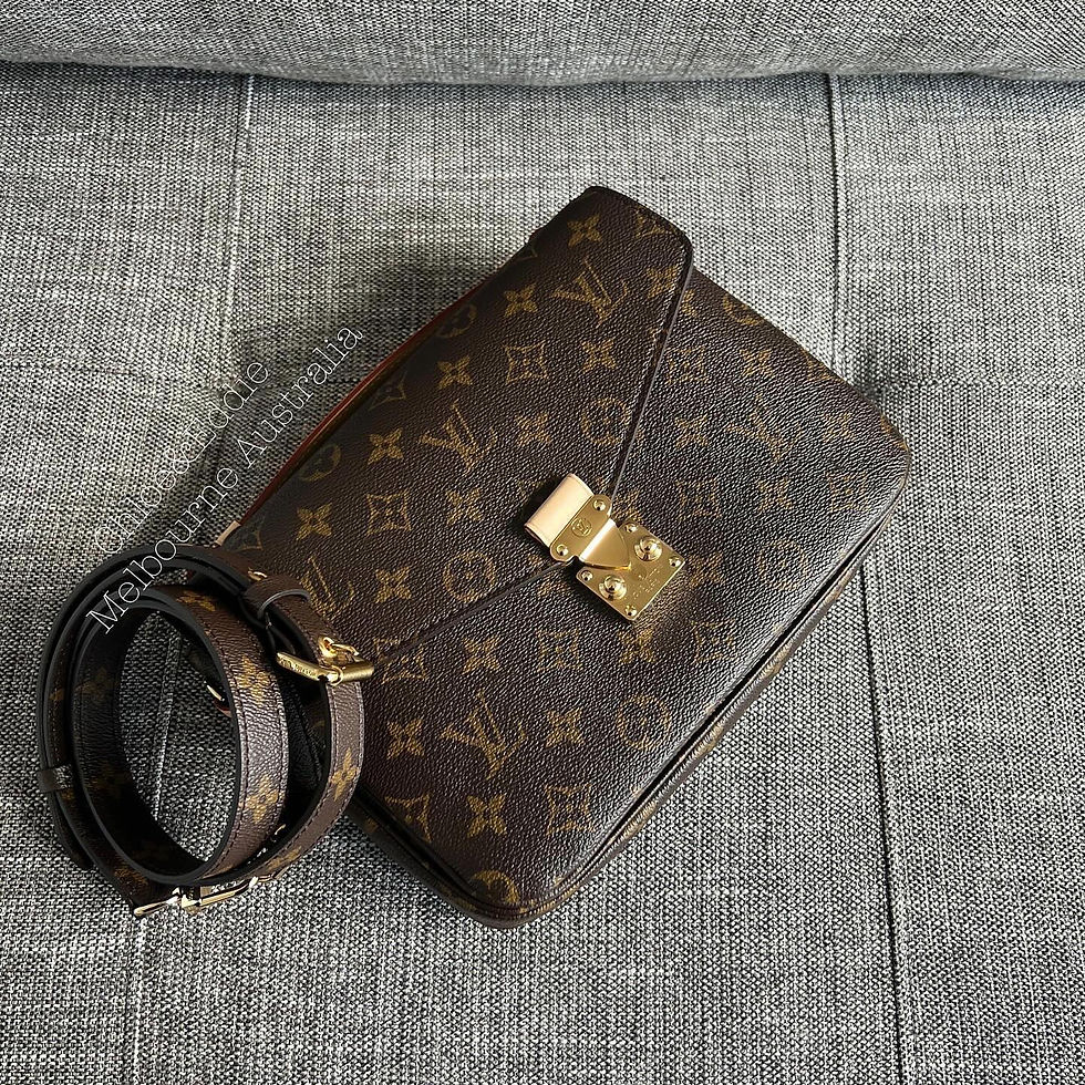 Thumbnail: Louis Vuitton Full Set Monogram Pochette Metis (2021, Microchip)