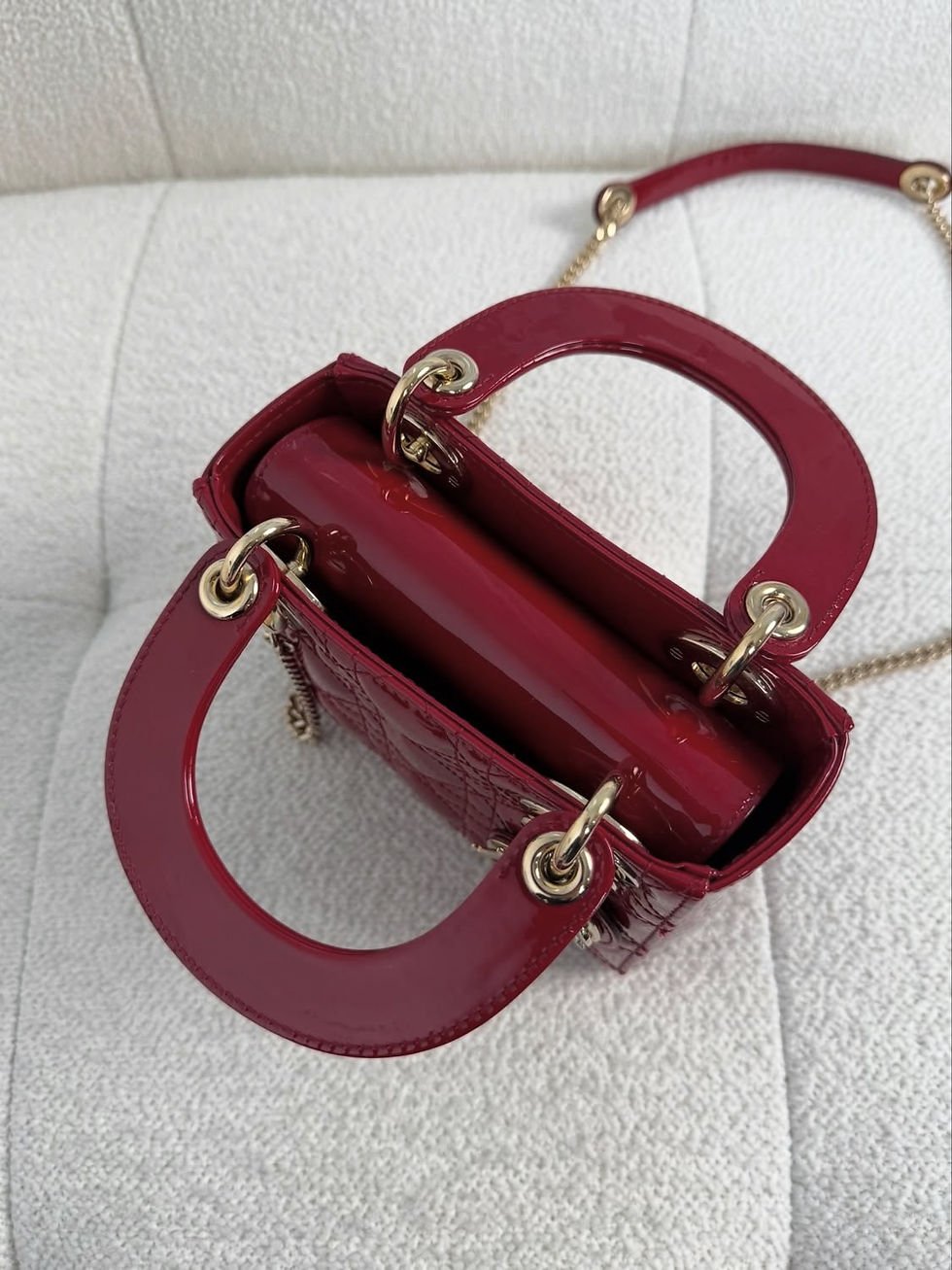 Thumbnail: Dior Lady Mini Red GHW (2019)