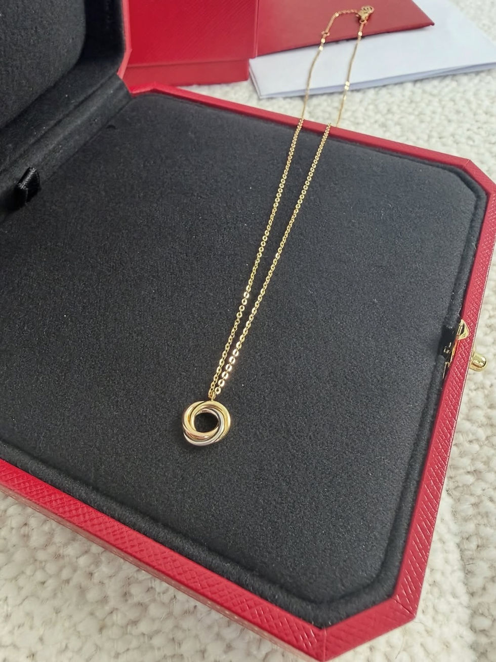 Thumbnail: Cartier Full Set Trinity Necklace Diamonds Paved (2023)