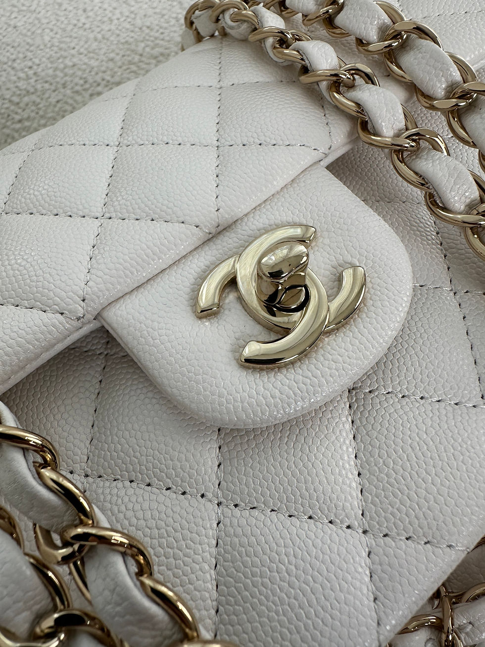 Thumbnail: Chanel Full Set Classic Flap Small White (2020)