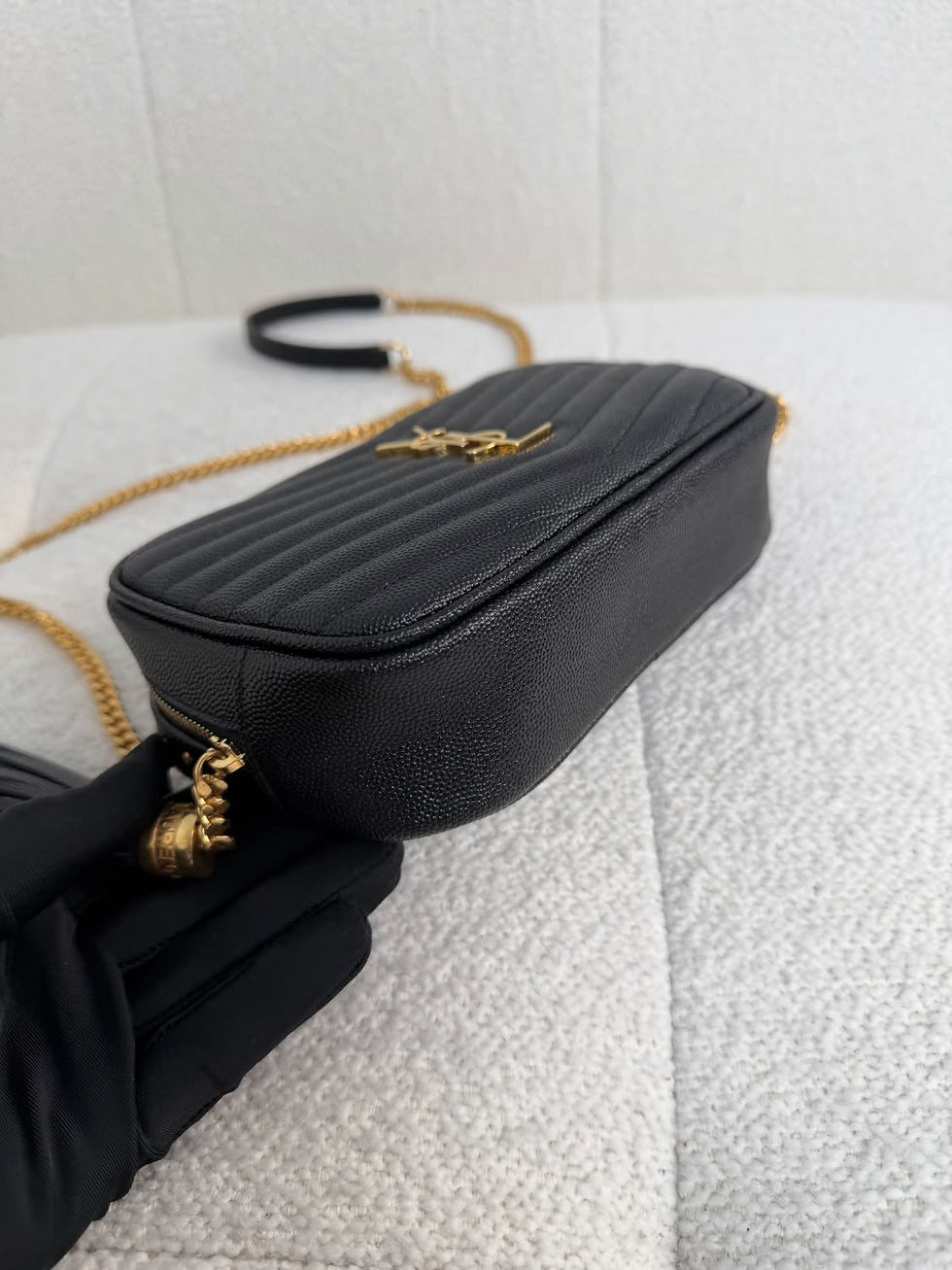 Thumbnail: Saint Laurent Black Lou Mini Bag (2020)