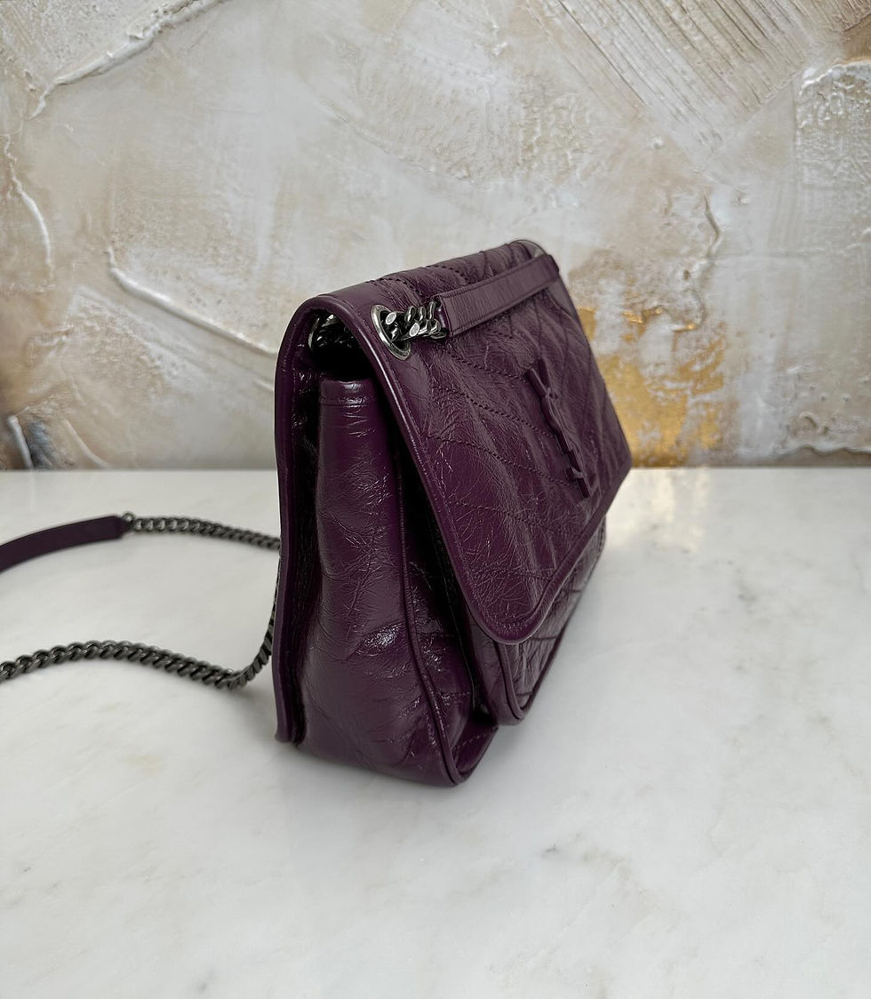 Thumbnail: Saint Laurent Burgundy Medium Nikki (2019)