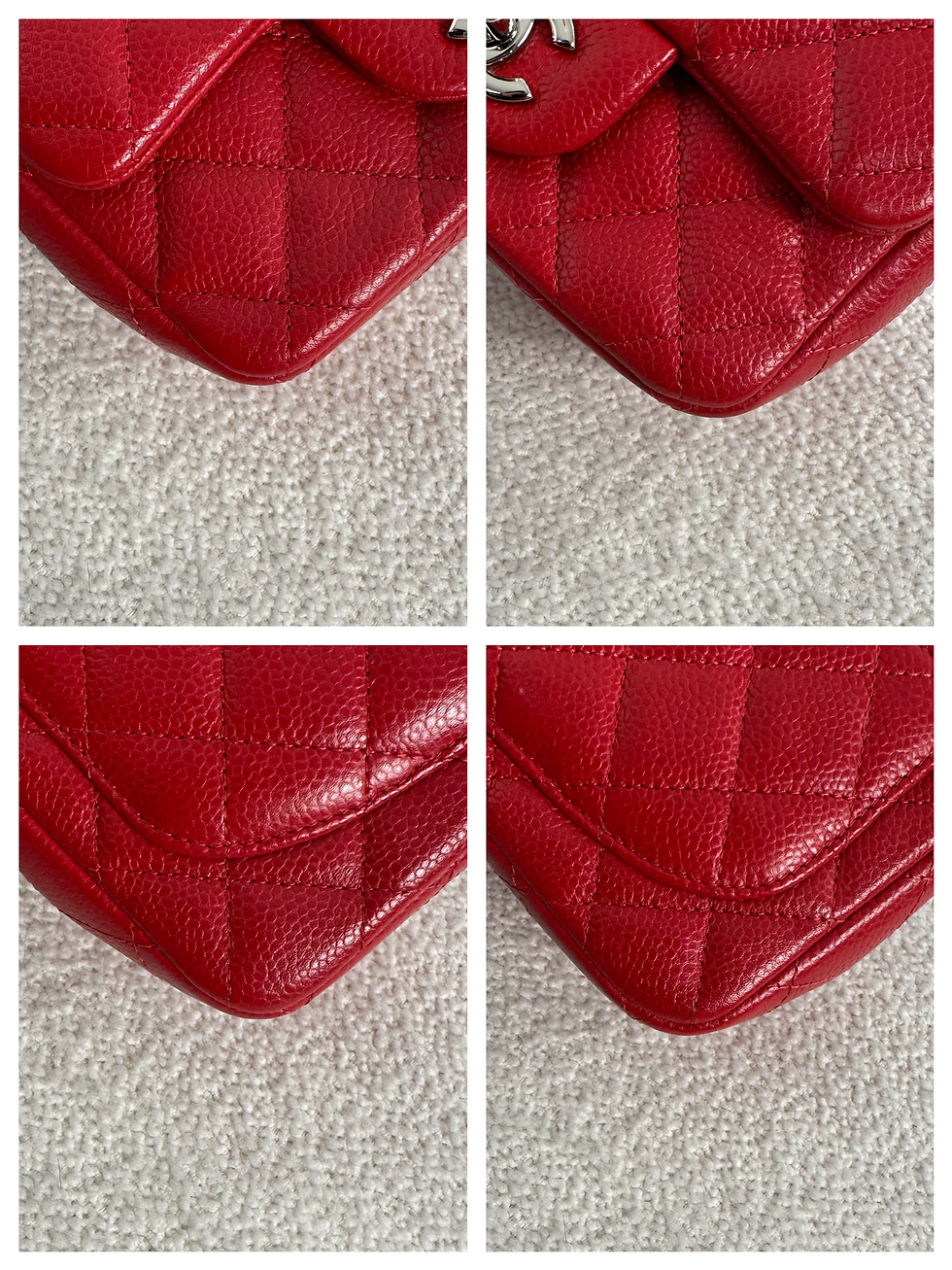 Thumbnail: Chanel Red Cavair Mini Square SHW (2014)